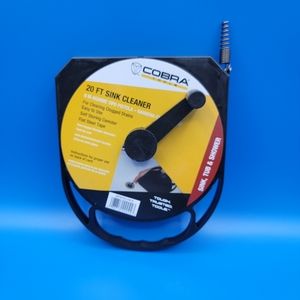 Cobra Tools 20 FT Sink Tub Shower Clogged Drain Cleaner Flat Steel Tape Home New